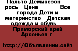 Пальто Демисезон 104 рось › Цена ­ 1 300 - Все города Дети и материнство » Детская одежда и обувь   . Приморский край,Арсеньев г.